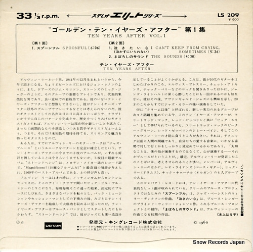 TEN YEARS AFTER ten years after vol.1 LS209