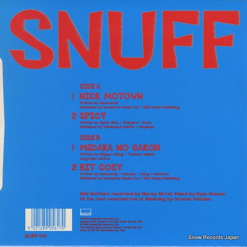 SNUFF nick motown e.p BLUFF061
