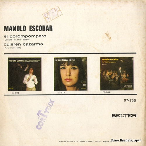ESCOBAR, MANOLO el porompompero 07-756