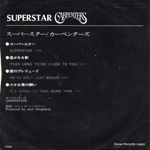 CARPENTERS, THE superstar OH-12
