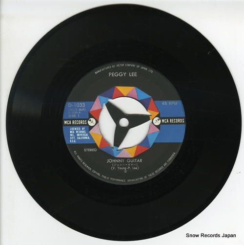 LEE, PEGGY johnny guitar D-1033 - disc