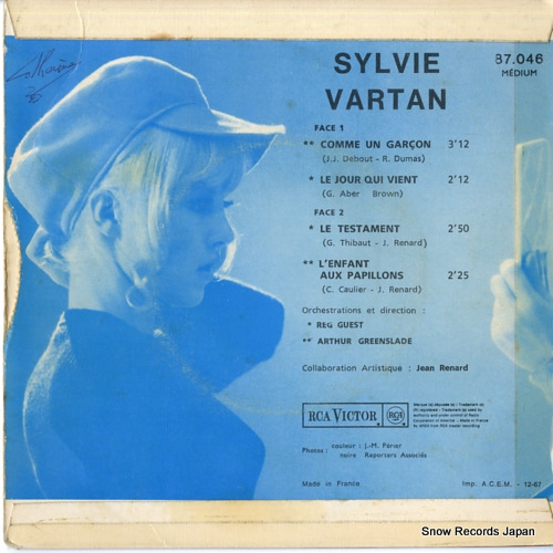 VARTAN, SYLVIE comme un garcon 87.046