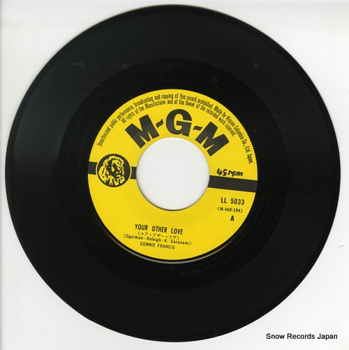 FRANCIS, CONNIE your other love(japanese version) LL-5033