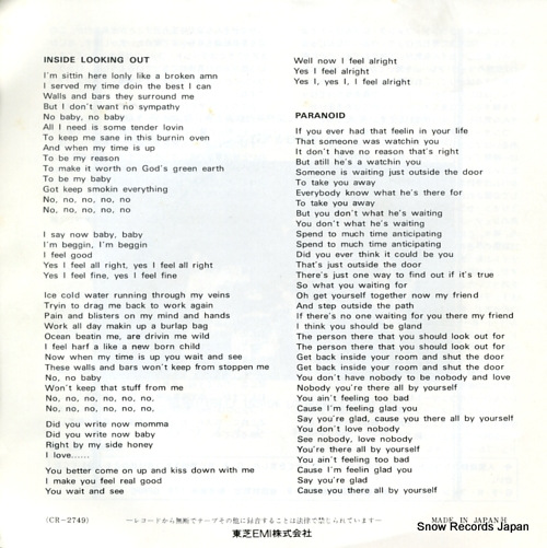 GRAND FUNK RAILROAD inside looking out CR-2749
