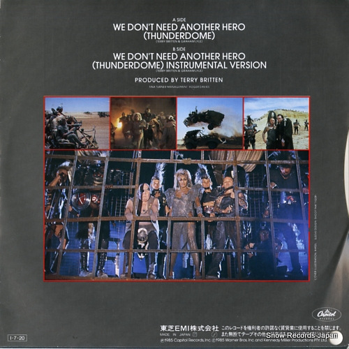 TURNER, TINA we don't need another hero ECS-17565