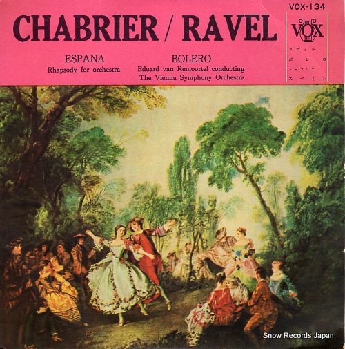 REMOORTEL, EDOUARD VAN chabrier:espana VOX-134
