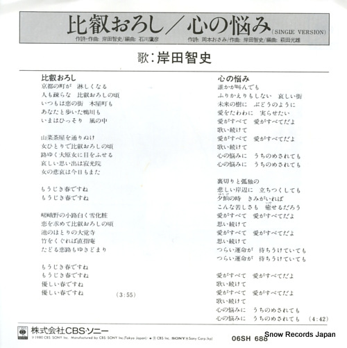 KISHIDA, SATOSHI hiei oroshi 06SH688