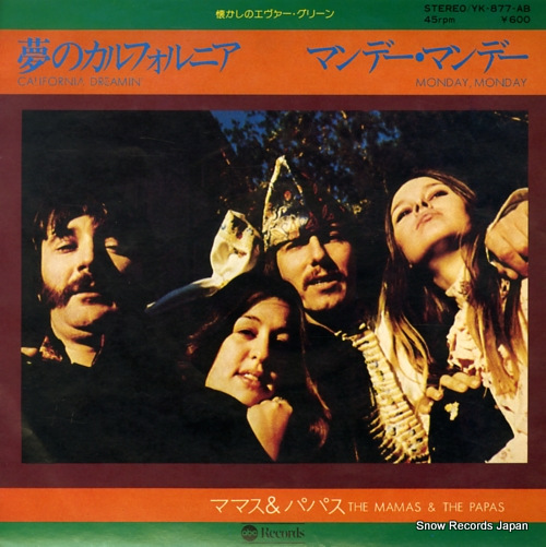 MAMAS AND THE PAPAS, THE california dreamin' YK-877-AB
