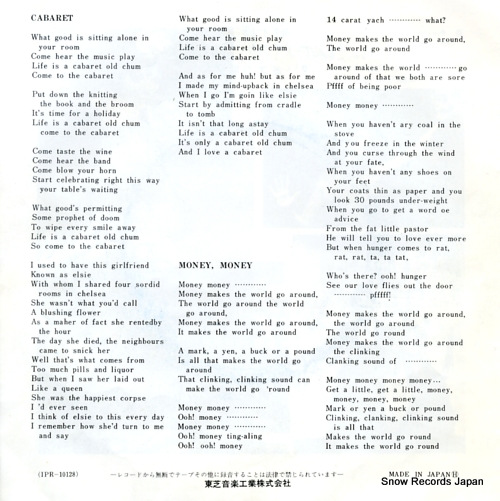 MINNELLI, LIZA cabaret IPR-10128