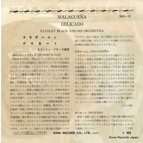 BLACK, STANLEY malaguena SLS-11