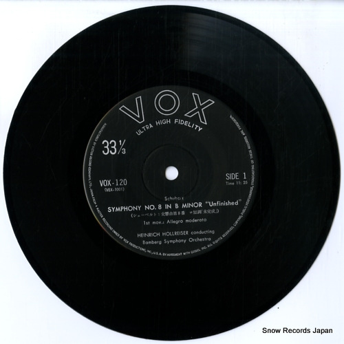 HOLLREISER, HEINRICH schubert: symphony no.8 in b minor 
