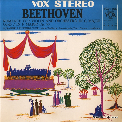 LAUTENBACHER, SUSANNE beethoven: romance for violin and orchestra in g major op.40 VOX-110S