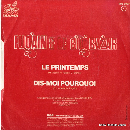 FUGAIN, MICHEL le printemps/dis-moi pourquoi BBZ3007