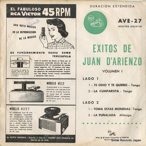 DURACION EXTENDIDA exitos de juan d'arienzo AVE-27