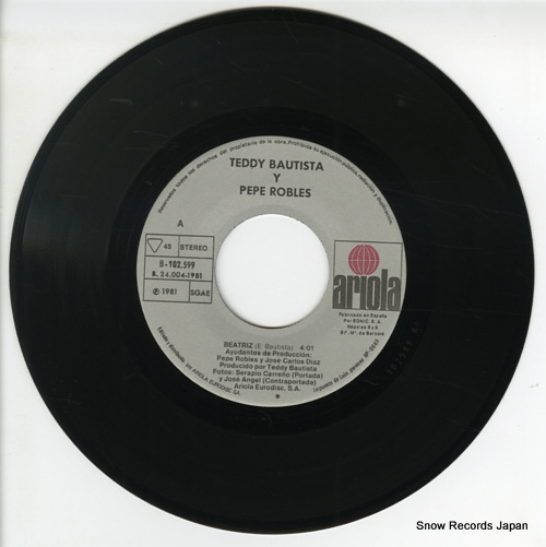 BAUTISTA, TEDDY, AND PEPE ROBLES beatriz B-102.599 - disc