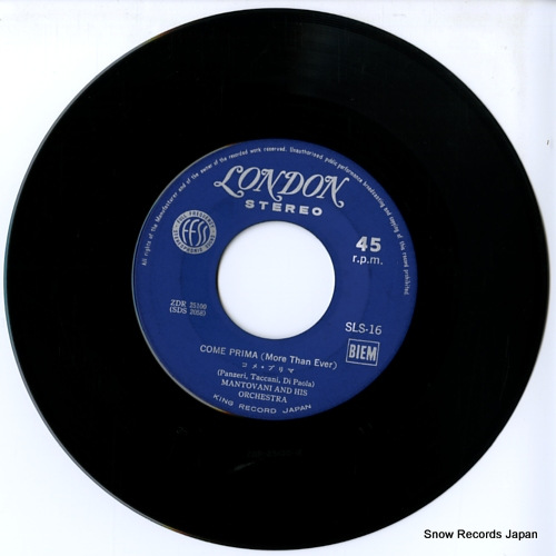 MANTOVANI AND HIS ORCHESTRA come prima SLS-16