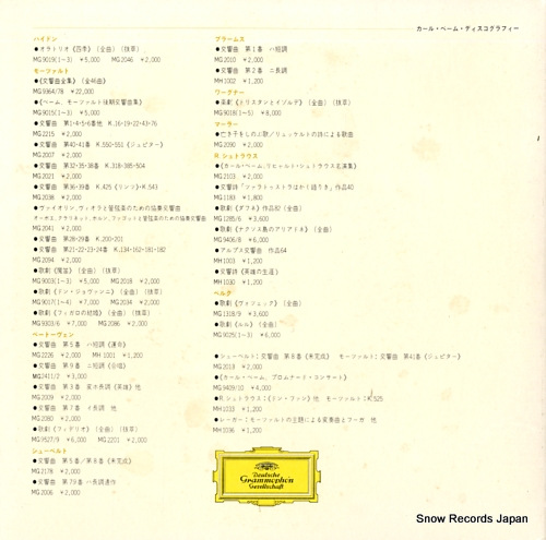 BOHM, KARL schubert; bei der probe des symphonie nr.7(9) KI-3001