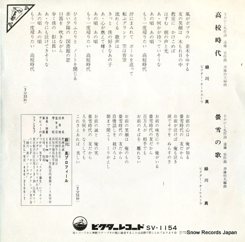 MIDORIKAWA, SHIN koukou jidai SV-1154