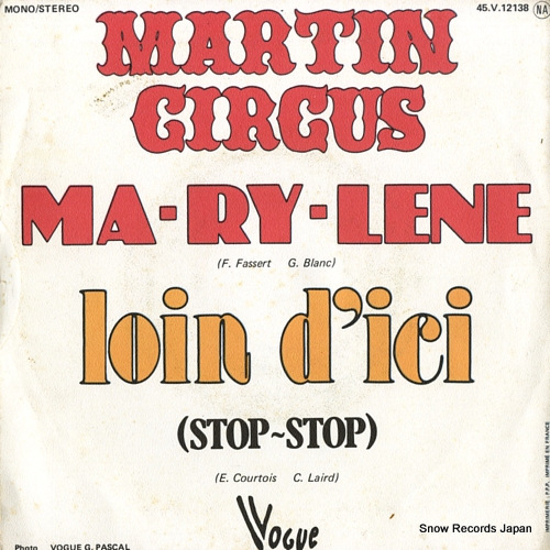 CIRCUS, MARTIN ma-ry-lene 45.V.12138