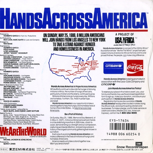 VOICES OF AMERICA hands across america EYS-17634
