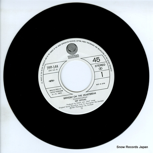 DEF LEPPARD buringin' on the heartbreak 7PP-144