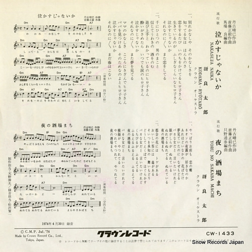 KODAMA, RYOTARO nakasuja naika CW-1433