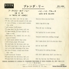 LEE, BRENDA a taste of honey DS-426