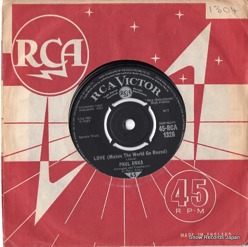 ポール・アンカ love (makes the world go round) / crying in the wind 45-RCA-1326