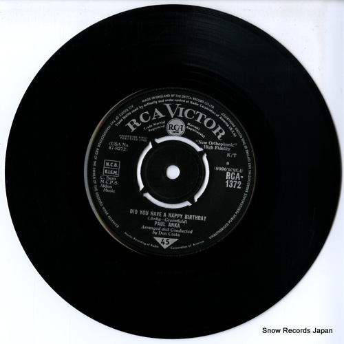 ANKA, PAUL did you have a happy birthday RCA-1372