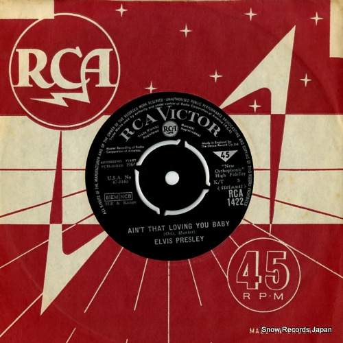 PRESLEY, ELVIS ain't that loving you baby RCA-1422