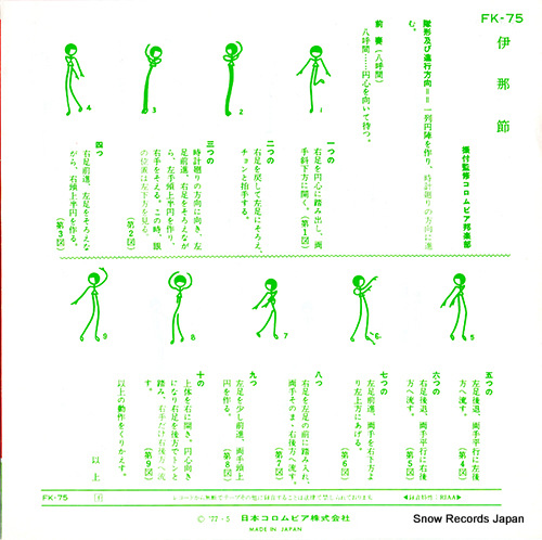 FUJIMOTO, FUMIKICHI kisobushi FK-75