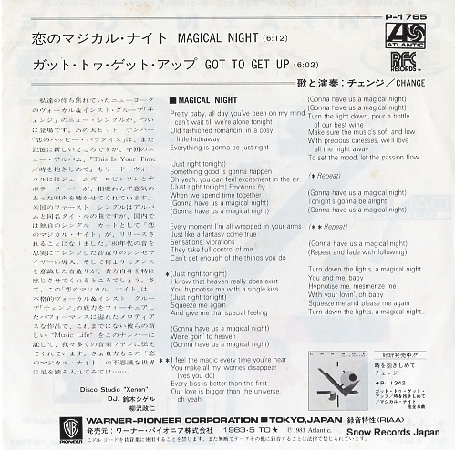 CHANGE magical night P-1765
