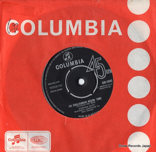 KITT, EARTHA an englishman needs time / little white time DB4985