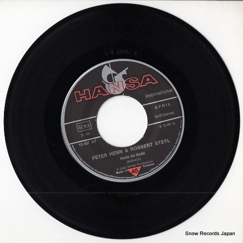 HENN, PETER, AND ROBBERT STEYL nada de nada / jesus 13407AT