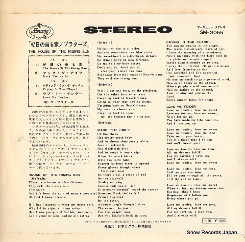 PLATTERS, THE house of  the rising sun SM-3055
