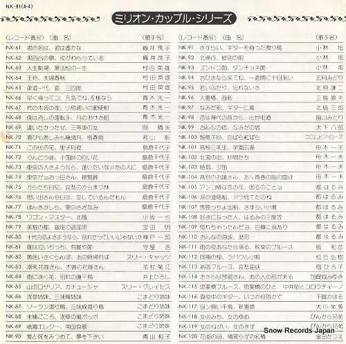 MORIYA, HIROSHI boku wa naichicchi NK-81