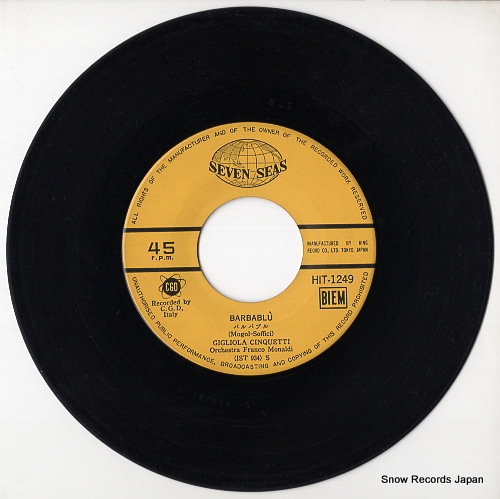 CINQUETTI, GIGLIOLA barbablu HIT-1249