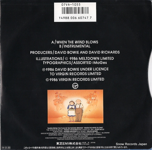 BOWIE, DAVID when the wind blows 07VA-1055