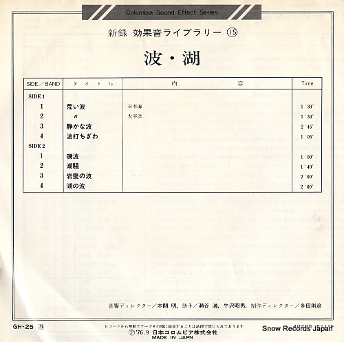 V/A nami mizuumi GH-25