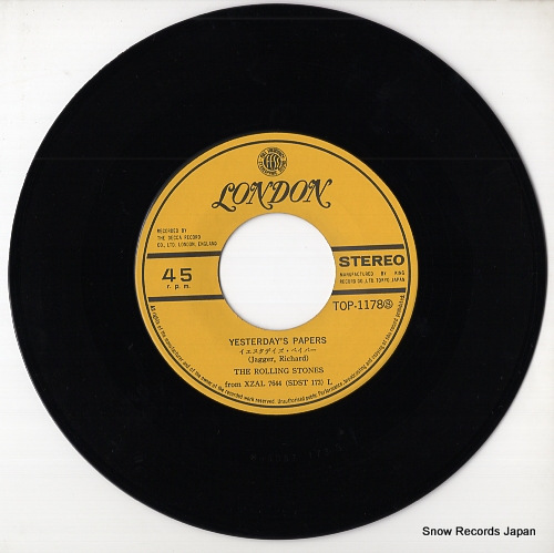 ROLLING STONES, THE yesterday's papers TOP-1178