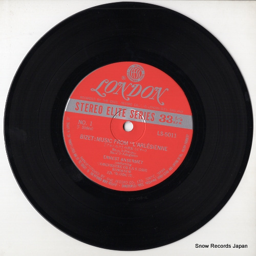 ANSERMET, ERNEST bizet; music from 