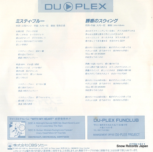 DU-PLEX misty blue 07SH1611