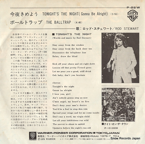 STEWART, ROD tonight's the night (gonna be alright) P-28W