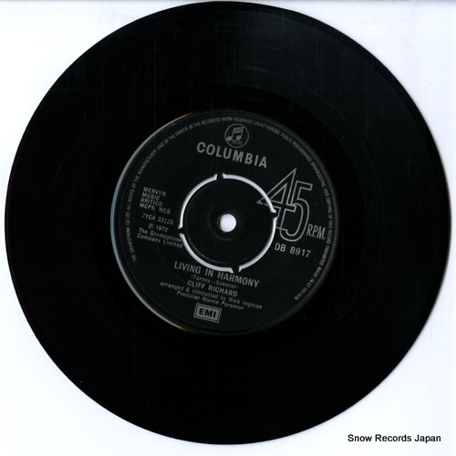RICHARD, CLIFF living in harmony DB8917
