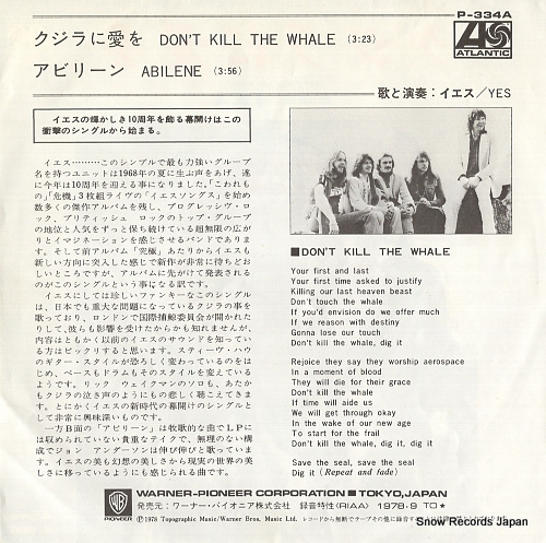 YES don't kill the whale P-334A