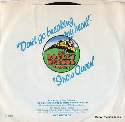 JOHN, ELTON, AND KIKI DEE don't go breaking my heart PIG-40585