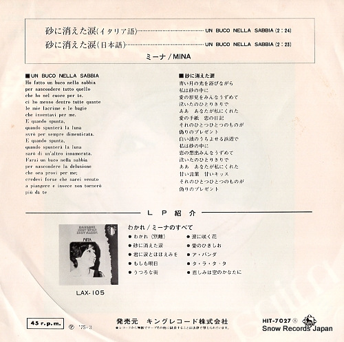 MINA un buco nella sabbia HIT-7027