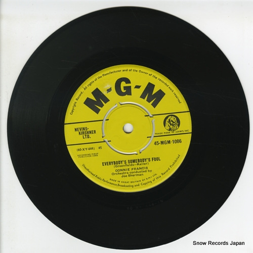 ˡե󥷥 everybody's somebody's fool 45-MGM-1086