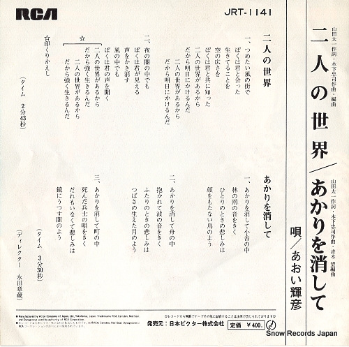AOI, TERUHIKO futari no sekai JRT-1141