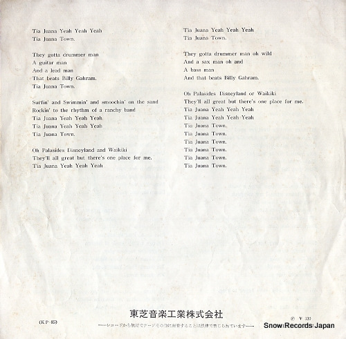 CYMBAL, JOHNNY dum dum dee dum KP-85